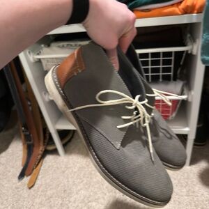 Sonoma Gray and Tan Chukka Boots